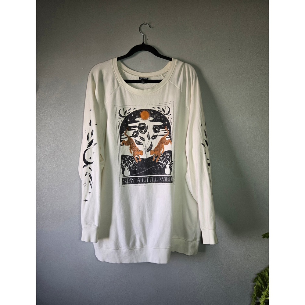 Torrid‎ Stay A Little Wild Graphic Sweatshirt Size 2